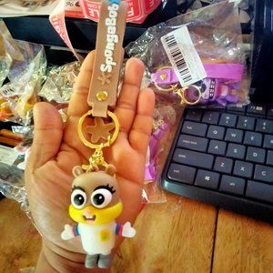 SpongeBob SquarePants Anime Figures Keychain Patrick Star  Bag Keyring for Kids